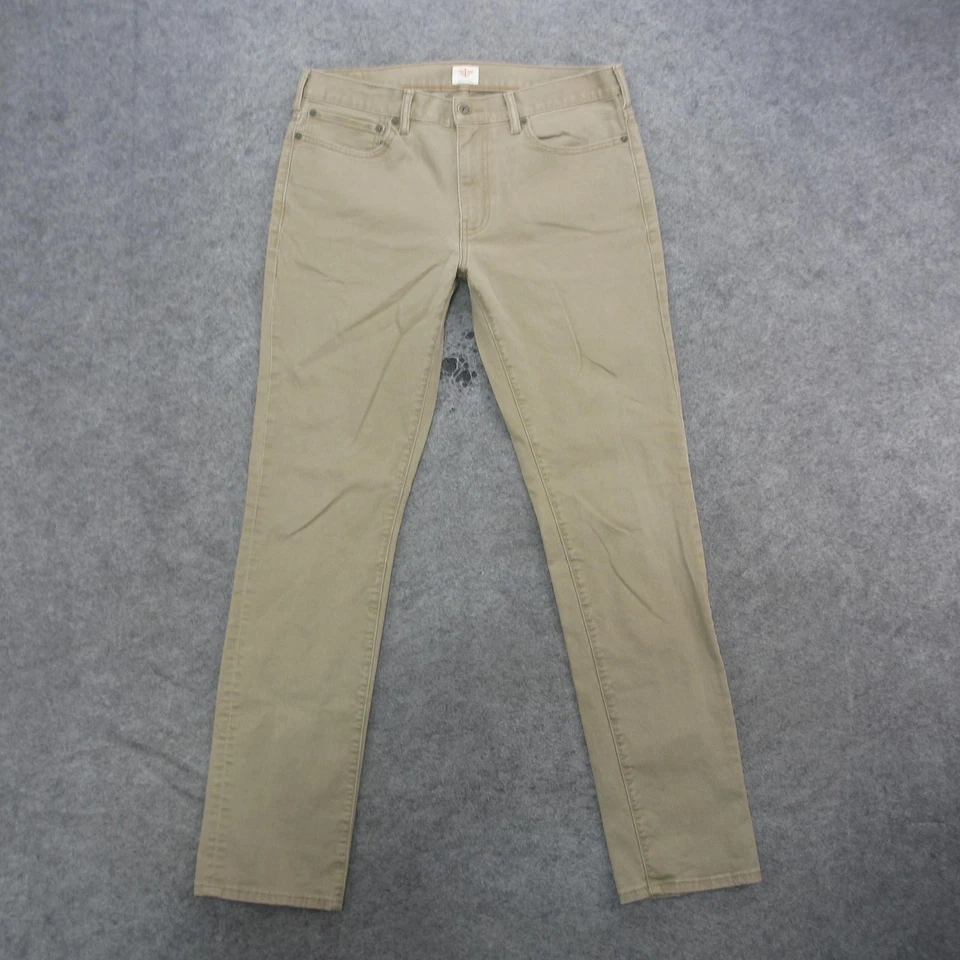 Dockers Jeans Mens 34x34 Khaki Slim Fit Stretch Chino Casual Classic Style - Image 1 of 4