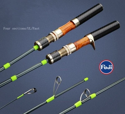 Fishing Rod Spinning Casting Rods Lure Carbon Fiber Ultra Light Fast Action Pole - Image 1 of 4
