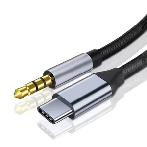 USB-C Aux Kabel 3,5 mm Klinkenkabel Audio Kopfhörer Adapter für Samsung iPhone - Bild 1 von 12