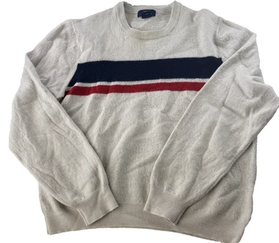 Suéter Grande Brooks Brothers 346 Lana Merino Jóvenes Niños Cuello Redondo Foto 1 de 4