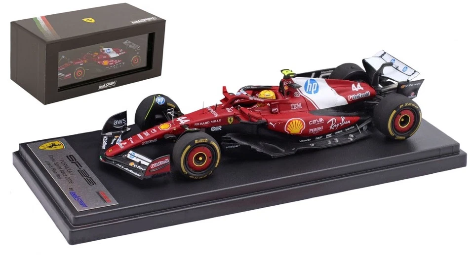 Looksmart Ferrari SF-25 1st Sprint Chinese GP 2025 - Lewis Hamilton 1/43 Scale - Image 1 of 4