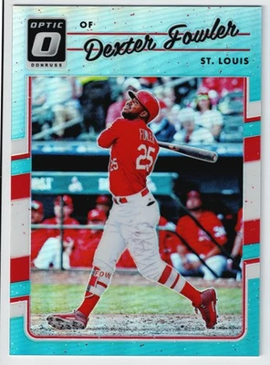 Кардиналы 2017 Panini Donruss Optic Dexter Fowler Aqua Prizm /299 #141 - Изображение 1 из 2