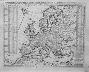Antique map, Chatelain, Carte de l'Europe - Picture 1 of 1