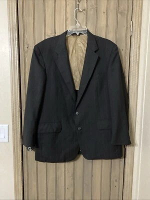 Cricketeer Wool Tweed Black Stripe Blazer Sport Suit Coat Jacket mens sz 48 - Image 1 of 4