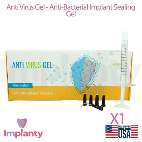 GDT Anti Virus Gel Antibacterial Impl ant Sealing Gel 0.5cc Syringe Dental Seal
