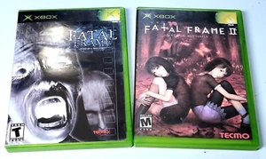 MINT DISCS Set Fatal Frame 1 & 2 Original Xbox Bundle Black Label Game Lot CLEAN - Picture 1 of 12