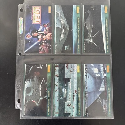 Juego completo de 144 cartas Topps Star Wars Return of the Jedi Widevision 1995 casi nuevo/como nuevo Foto 1 de 4