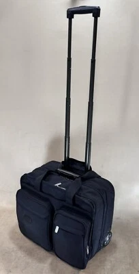 Kirkland Signature 17” Expandable Executive Rolling Carry On Briefcase Black - Image 1 of 4