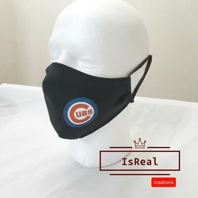 Chicago Cubs Face Mask , Washable, Reusable Adjustable fits all sizes  - Image 1 of 4