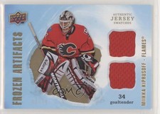 2008 Upper Deck Artifacts Frozen Jersey Dual Gold /75 Miikka Kiprusoff #FAD-MK