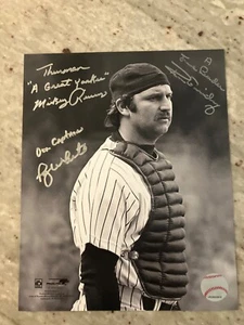 Thurman Munson NY YANKEES autographed 8X10 photo signed by Guidry, White, rivers - Picture 1 of 5