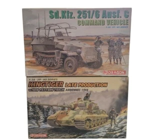 Army : Sd.Kfz. 251/6 Ausf. C command vehicle & Kingtiger late production kits - Picture 1 of 8