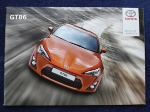 TOYOTA GT 86 Prospekt 9.2012 - Picture 1 of 8