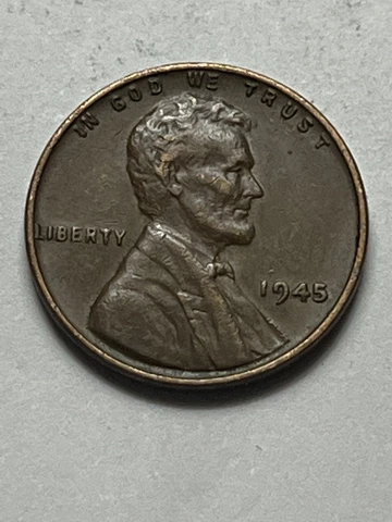 1945  P Lincoln Wheat Penny --Complete Your Album Lot D162 Cover