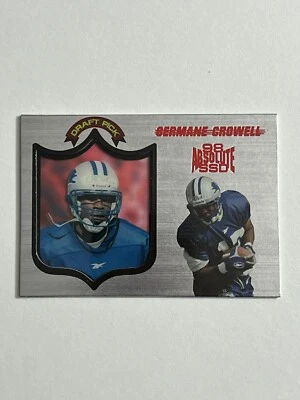 Germaine Crowell RC 1998 Absolute Rookie NFL Playoff 60 - Image 1 of 2