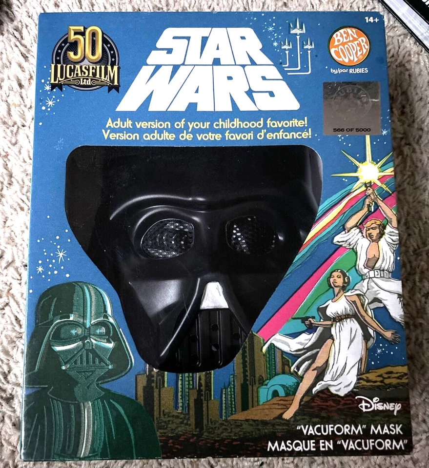 Ben Cooper DARTH VADER Star Wars Mask Adult Costume Limited Edition 566/5000 - Image 1 of 3