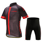  Men's Cycling Clothes Set Quick Dry Short Sleeve  Jersey K6L8