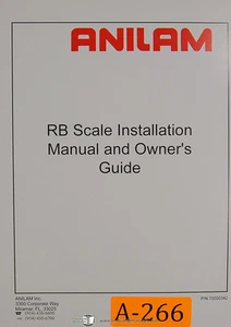 Manual de instalación y propietario a escala Anilam RB 1996 - Imagen 1 de 3