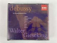 Debussy: Complete Works for Piano Walter Gieseking 4-Disc CD Set EMI Classics