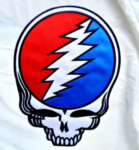 The Grateful Dead Steal Your Face Licensed Large Back Patch 13" x 9.1/2" - Picture 1 of 3