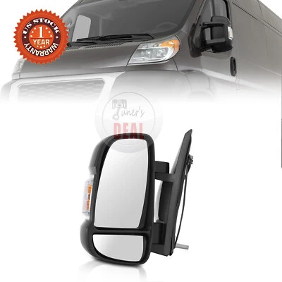Espelho manual sem sensor compatível com 2014-2021 RAM Promaster 1500 2500 3500 lado esquerdo - Imagem 1 de 4
