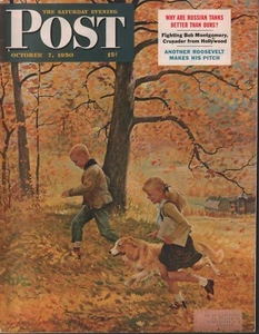 Saturday Evening Post October 7 1950 John Clymen Bob Montgomery w/ML 062618DBE - Picture 1 of 1