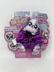 Scrunchmiez Shimmer Series Kouture Cat Purple Hair Scrunchy Backpack Clip NEW - Picture 1 of 2