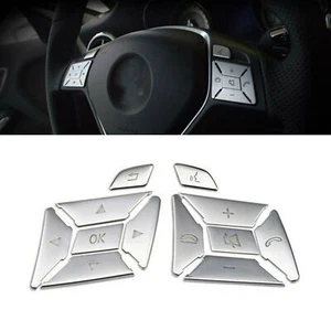 Interior Steering Wheel Button Trim Cover 12pcs For Benz E Class W212 2012-2014 - Bild 1 von 6