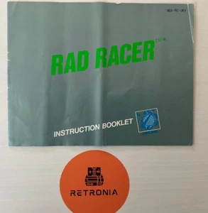 Rad Racer Nintendo Nes Game Instruction Manual UK Version - Picture 1 of 3