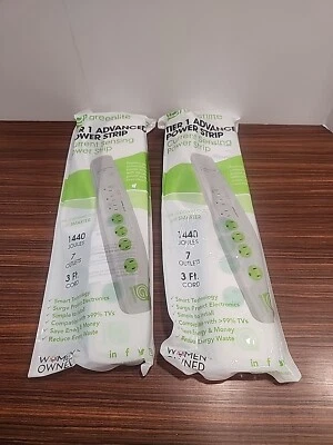 2 Greenlite Tier 1 Advanced Power Strip 7 Outlets Current Sensing Power Strip - Image 1 of 4