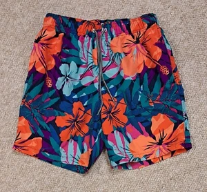 arizona jeans...boys swimming suit trunks multicolor hawaiian style size small - Picture 1 of 2