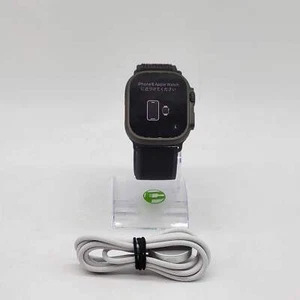 Unlocked Apple Watch Ultra 2 49MM Black Titanium Case Trail Loop A2986 - Photo 1 sur 8