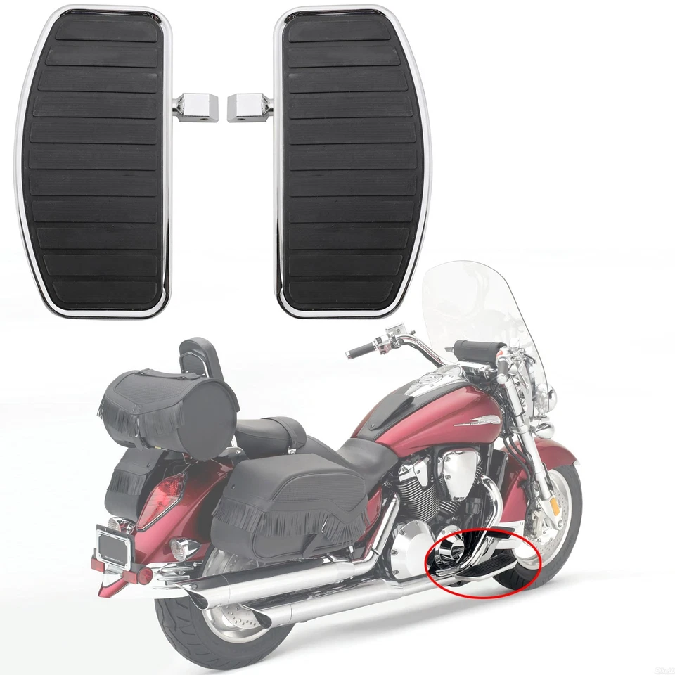 Front Floorboard Footboard Fits Honda VTX 1800 1300 Yamaha V-STAR XVS400 XV250 U - Image 1 of 4