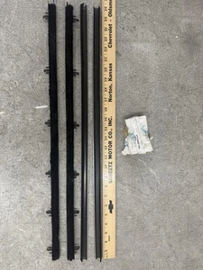 68-72 Chevy El Camino 4pc OE-Style Window Felt Sweep Weatherstrip Seals Fuzzies - Picture 1 of 9