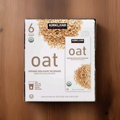Kirkland Signature, bebida orgánica de almendras, vainilla, 32 fl oz, 6 unidades Foto 1 de 4