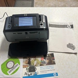HP Photosmart A626 Photo Printer Pre-Owned Includes Power Cord, Manuals, New Ink - Picture 1 of 7