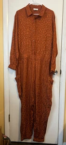 Mono Macy's On 34th para mujer talla XL estampado animal óxido jacquard-nuevo sin etiquetas - Imagen 1 de 4