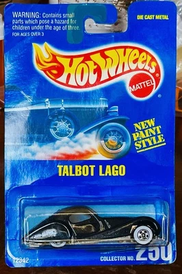 Hot Wheels  Mattel #250 Talbot Lago Die Cast Vintage 1992 - Image 1 of 3