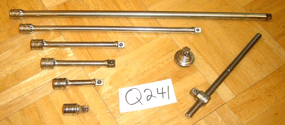 HERRAMIENTAS A PRESIÓN 8 PIEZAS 3/8 UNIDAD 6 JUEGO DE EXTENSIÓN, MANGO EN T DESLIZANTE, RUEDA DE PULGAR Foto 1 de 4