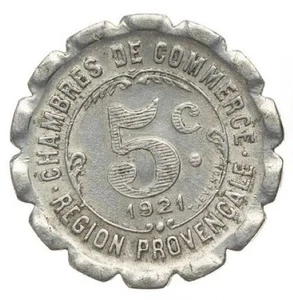 France - Region of Provence-Alpes-Côte d'Azur (French notgeld) - 5 Cent 1921 - Picture 1 of 2