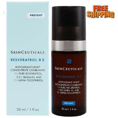 SkinCeuticals ресвератрол B E 1 унц / 30 мл | ночная антиоксидантная сыворотка | новая запечатанная - Изображение 1 из 3