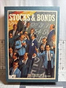 Vintage Stocks and Bonds Board Game 3M Bookshelf 1964 Complete - Picture 1 of 7