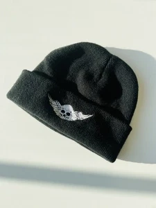 Beanie, Embroidered Logo/Design, Skull, Wings, Winter Outerwear  Never Worn - Picture 1 of 11
