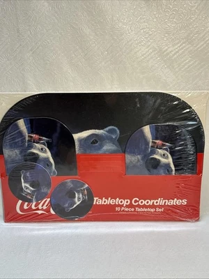 Coca - Cola Polar Bear  Table Top Coordinates 10 Piece Table Top Set - Image 1 of 3