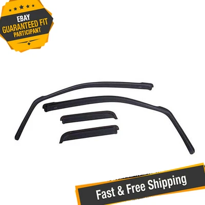 EGR In-Channel SlimLine Matte Black Window Visors for 07-17 Jeep Wrangler Foto 1 de 4