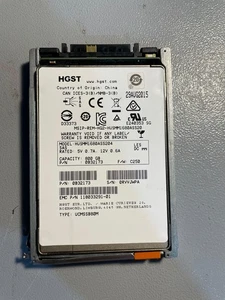 HGST 800GB SAS SSD HUSMM1680ASS204 12Gbps MLC Enterprise SSD 512e 2.5in - Picture 1 of 2
