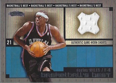 2002-03 Fleer Showcase Basketball's Best Memorabilia Darius Miles Short BSK - Image 1 of 2