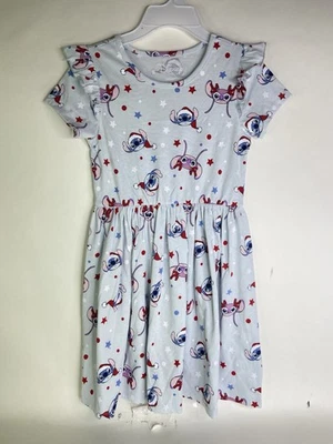 Vestido acampanado Disney Lilo & Stitch Angel Navidad vacaciones talla 10 Foto 1 de 4