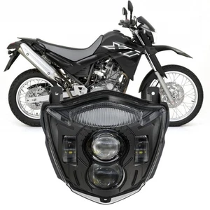 E24 LED Headlight Assembly W/DRL For Yamaha XT660X 2004-2006 XT660R 2004-2016  - Picture 1 of 11