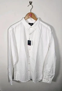 Camisa Charles Tyrwhitt Calce Ajustado Para Hombre XL Lisa Blanca Algodón Lavado Oxford - Imagen 1 de 14